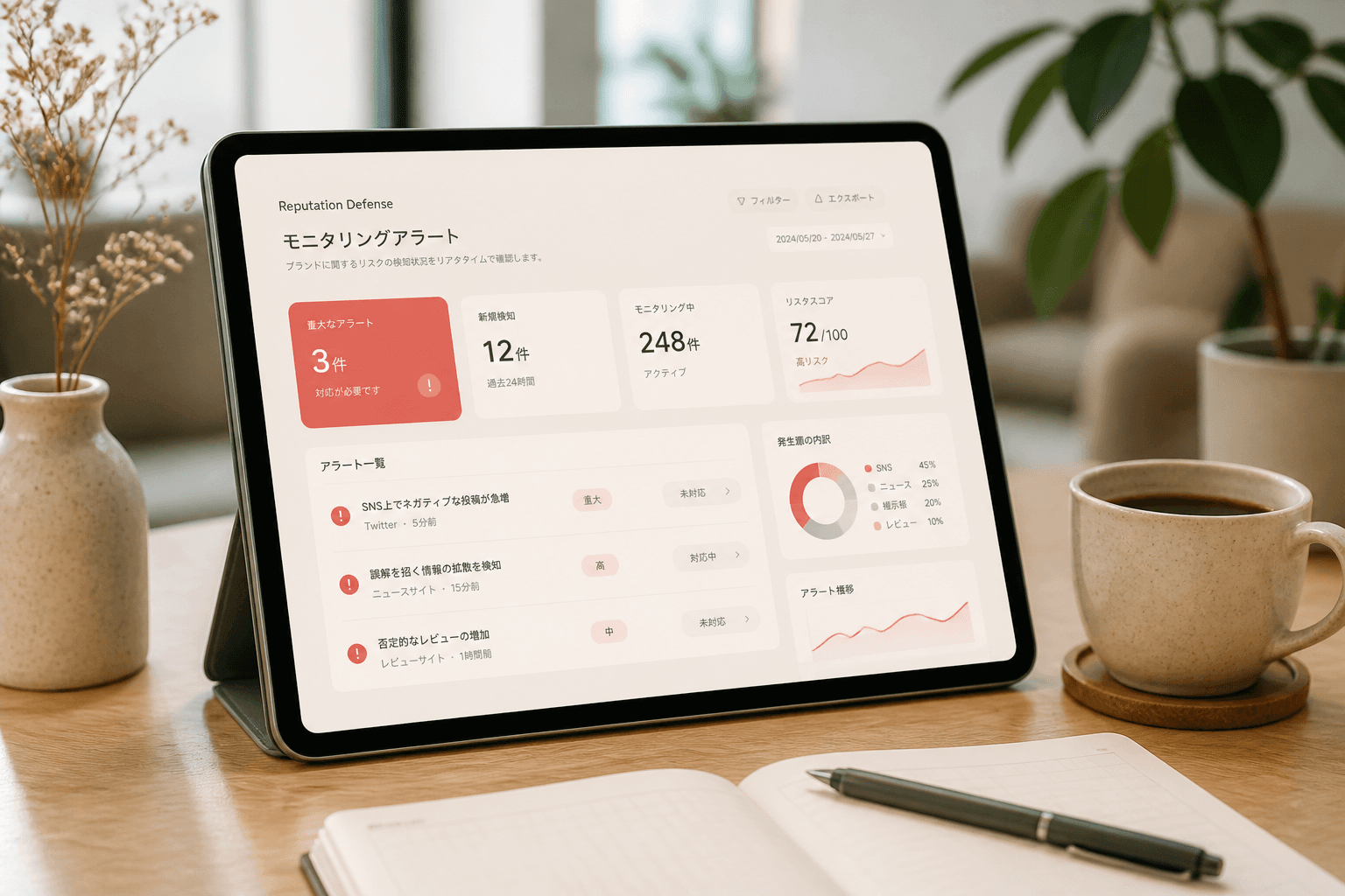 評判モニタリングの概念イメージ